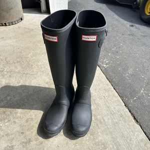 NEW Tall Matte Black Hunter boots